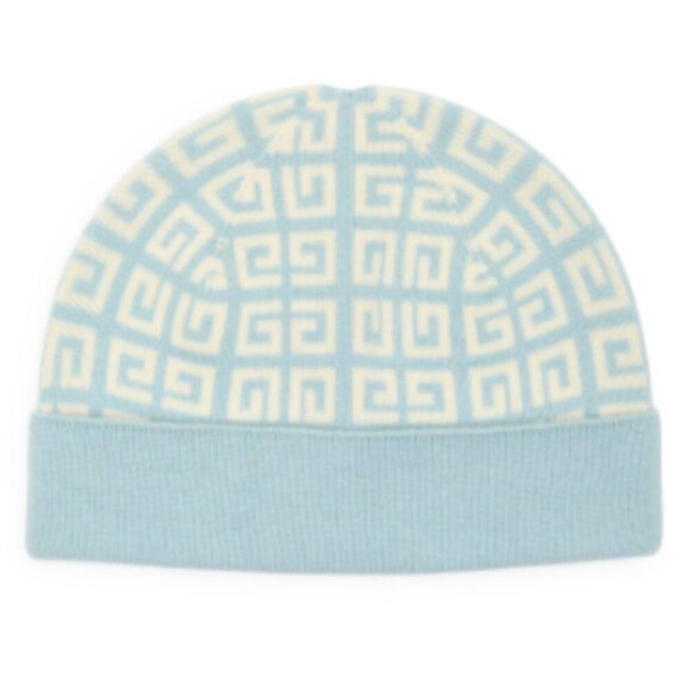 Givenchy Light Blue Patterned Beanie